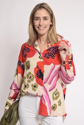 Essentiel Antwerp Off White Print Blouse