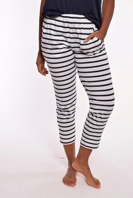 Sunday in Bed Jersey Stripe Pant