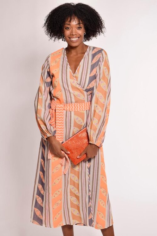 Devotion Orange Thetis Maxi Jurk