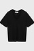 10Days Black v-neck tee linen cotton