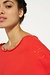 10Days Poppy red cropped boat neck sweater