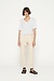 10Days Ecru v-neck tee linen cotton