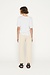 10Days Ecru v-neck tee linen cotton