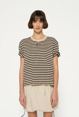 10Days Safari thick cotton tee stripes