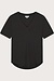 Neeve Zwart T-shirt Linnen V-hals