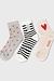 10Days Poppy red short socks 3-pack