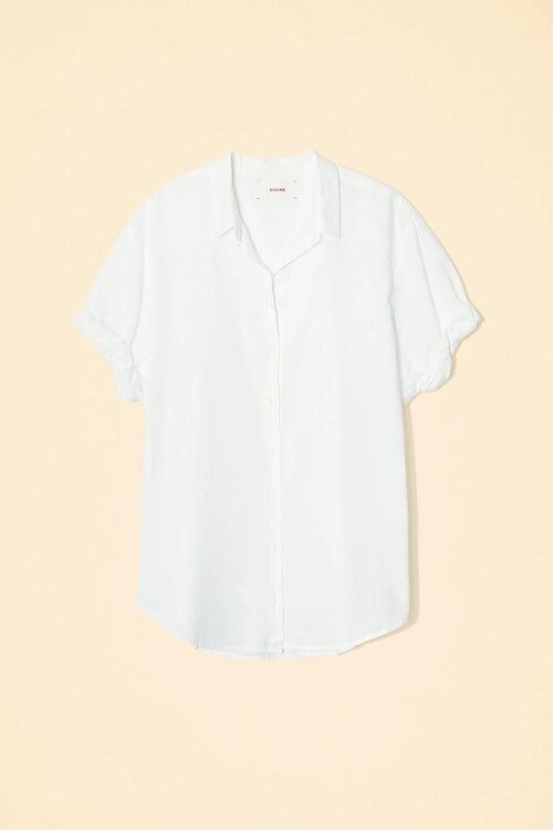 Xirena White Blouse korte mouw