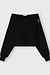 10Days Black cropped boat neck sweater