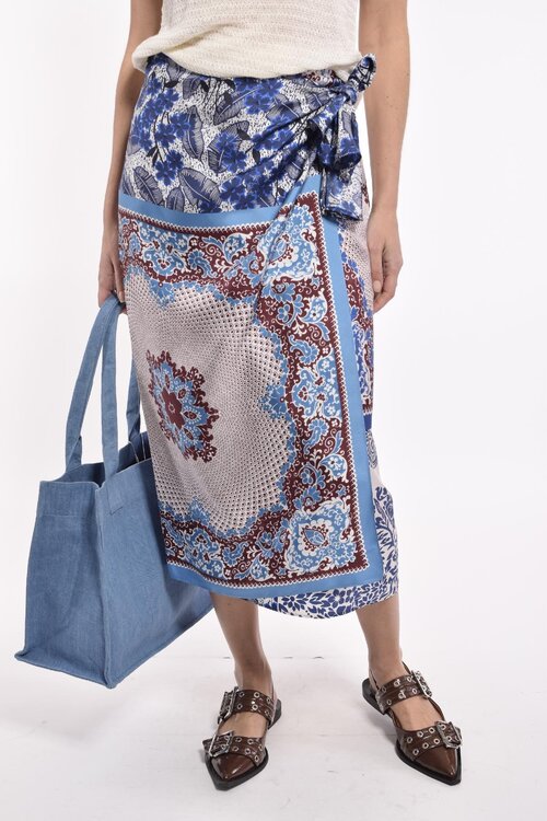 Max Mara Weekend Blauwe Midi Rok