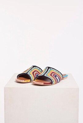 Toral Shoes Blauwe Slipper