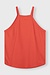 10Days Poppy red racer top linen cotton