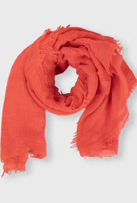 10Days Poppy red scarf muslin