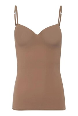 Hanro Taupe Allure Padded Bra Top