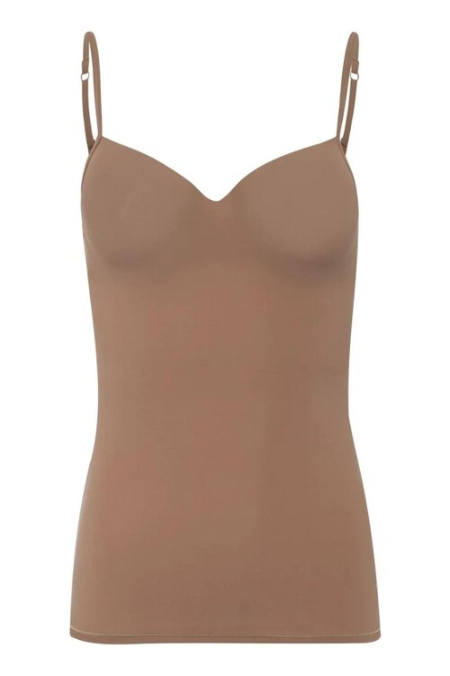 Hanro Taupe Allure Padded Bra Top