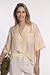 Forte_Forte Ivory Zijde Blouse Korte Mouw