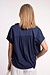 Xirena Navy Blouse korte mouw