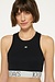 10Days Black tank top rib bra