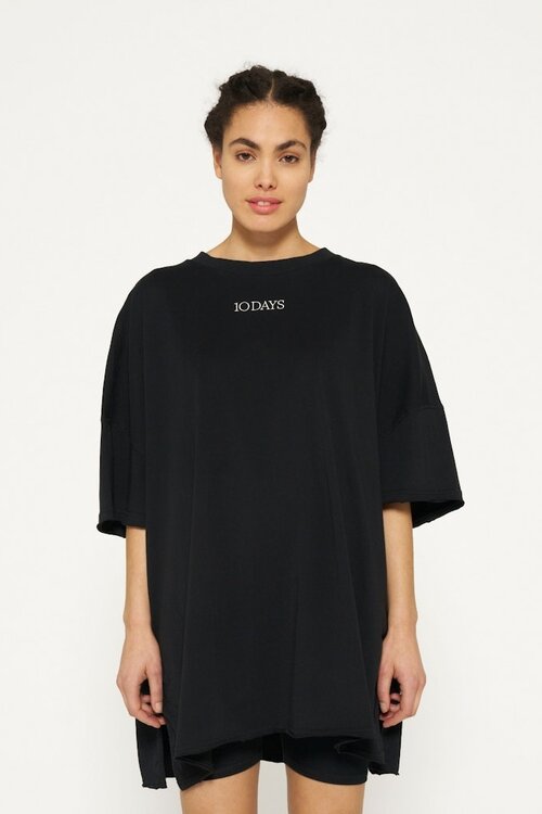 10Days Black oversized tee dress