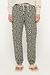 10Days Light Grey Melee cropped jogger leopard