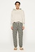 10Days Light Grey Melee cropped jogger leopard