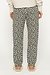 10Days Light Grey Melee cropped jogger leopard