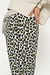 10Days Light Grey Melee cropped jogger leopard