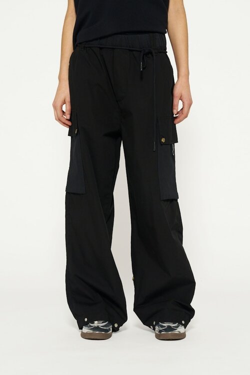 10Days Black loose utility pants