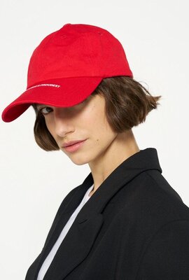 10Days Poppy red cotton cap