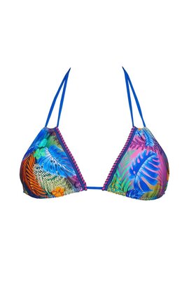 Antigel Blue/MultiColour LAvatar Des Iles Bikini Top