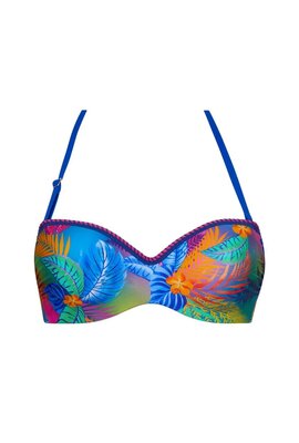 Antigel Blue/MultiColour LAvatar Des Iles Bikini Top