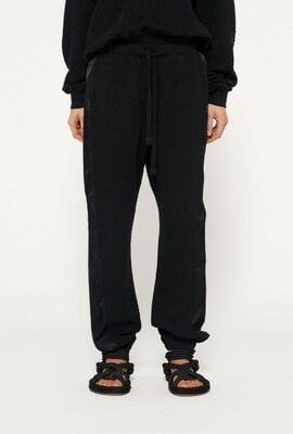 10Days Black texture fleece jogger