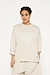 10Days Soft White Melee raw edge statement sweater