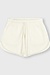 10Days Ecru texture fleece shorts