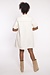 Ganni Off White Denim Mini Dress