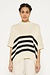 10Days Light Safari sleeveless sweater knit stripe