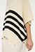 10Days Light Safari sleeveless sweater knit stripe