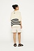 10Days Light Safari sleeveless sweater knit stripe