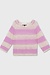 10Days light safari/violet sweater thin knit stripes
