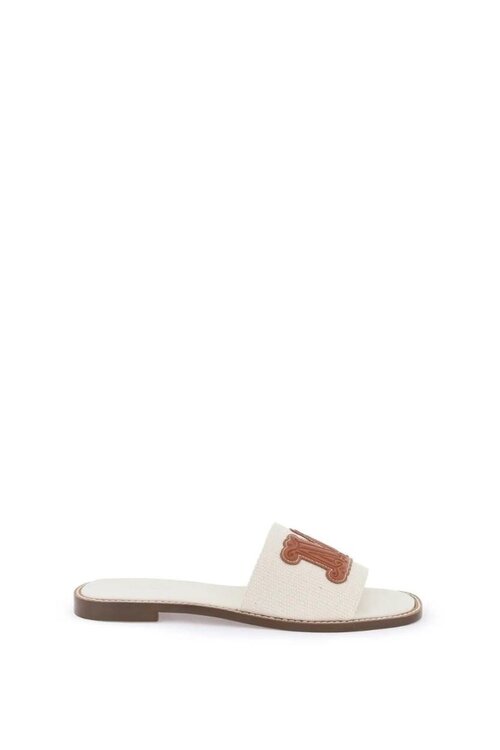 Max Mara Beachwear Off White Slippers