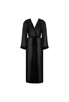 Lise Charmel Black Feuille D'Or Kimono Long