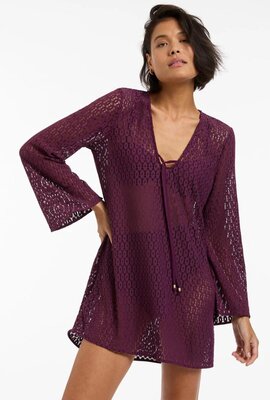 Jets Aubergine Beach Jurk