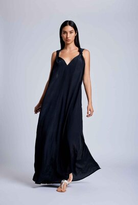 Vacanze Italiane Black Holly Maxi Beach Jurk