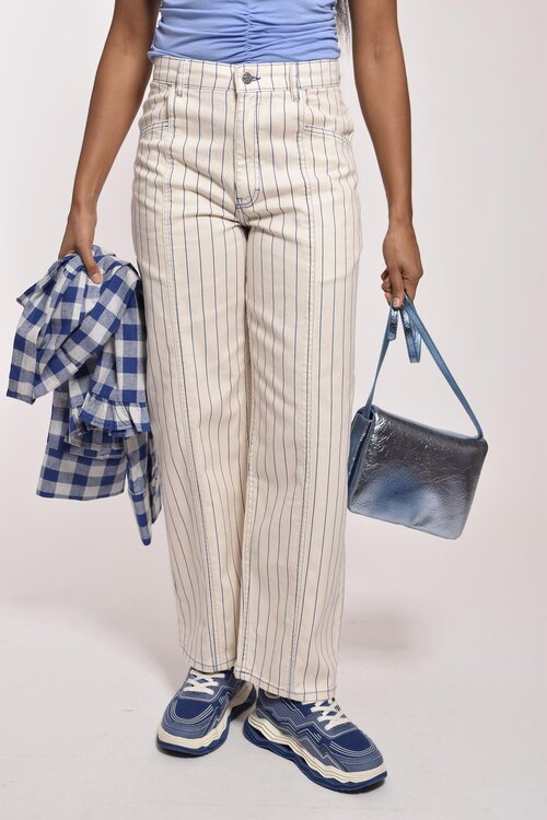 Baum Und Pferdgarten Off White Wide leg jeans pinstripe