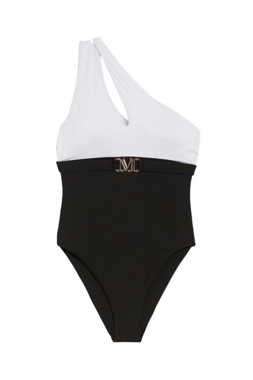 Max Mara Beachwear Zwart / wit Badpak