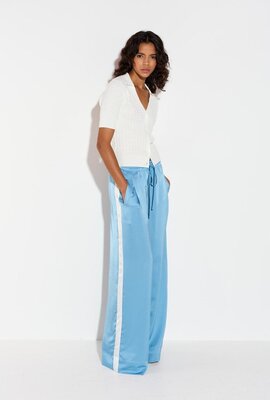 Essentiel Antwerp Blauwe Satin Pantalon