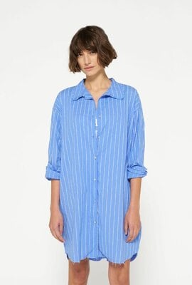 10Days Blue Bell voile blouse stripes