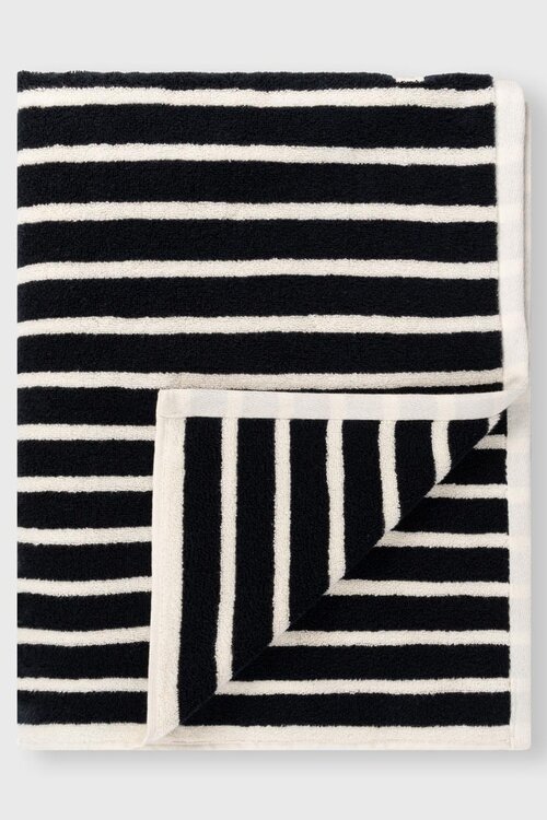 10Days Black/ecru towel stripes