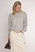 10Days Light Grey Melee loose thin knit sweater