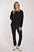 10Days Black crew neck long sleeve tee