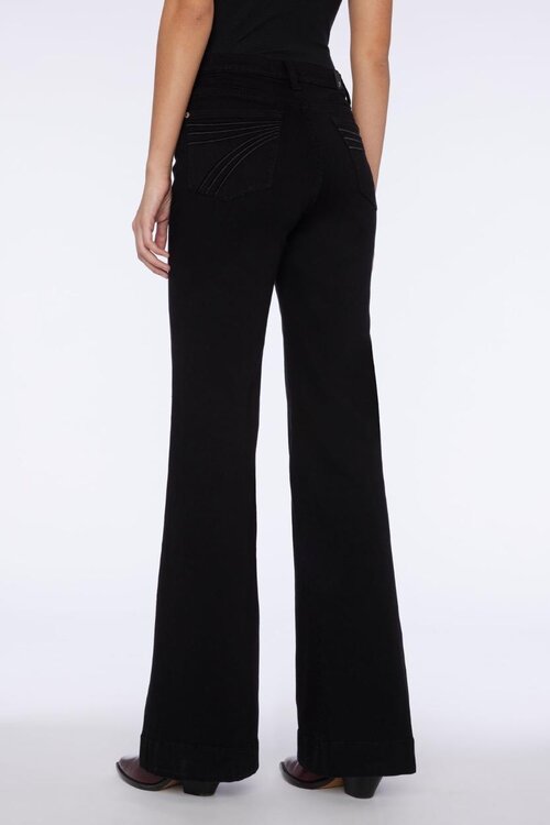 7 For All Mankind Zwarte Modern Dojo Wide Leg Jeans